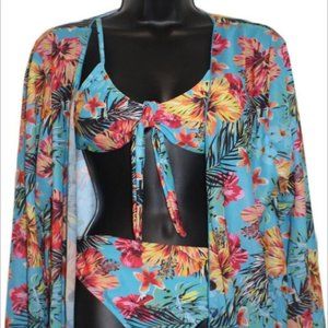 Tropical 3 Piece Bikini Set